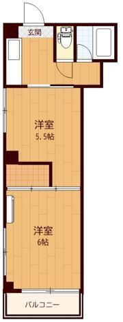 YKマンションの間取り画像