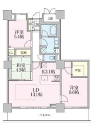 ロイヤルパークスタワー南千住の間取り画像