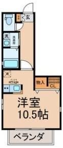 カーサ田代Ⅱの間取り画像