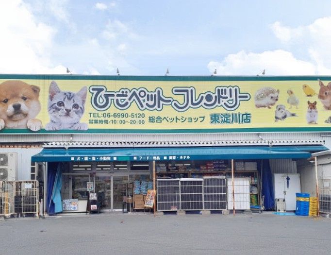 近くのひごペットフレンドリー 東淀川店まで178m(徒歩3分)