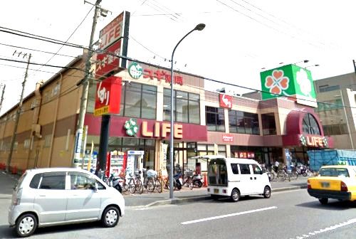 近くのライフ大口まで1,439m(徒歩18分)