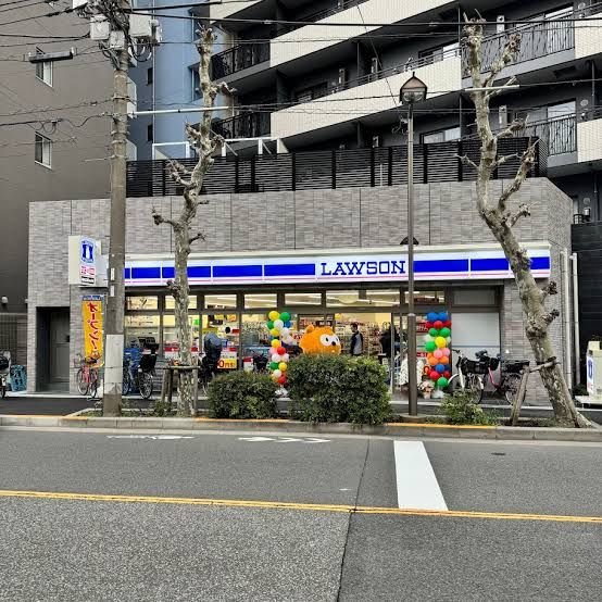 近くのローソン 江東新大橋二丁目店まで485m(徒歩7分)
