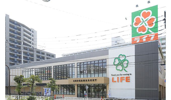 近くのライフ 東砂店まで494m(徒歩7分)