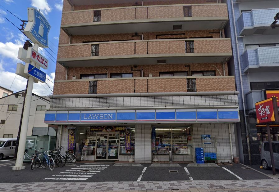 近くのローソン 広島段原店まで347m(徒歩5分)