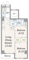 アルファコート町屋の間取り画像