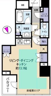 クレッセント三鷹ザ・タワーの間取り画像