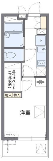 レオパレスモンサンミッシェルの間取り画像