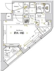 ディアレイシャス東京ベイ潮見の間取り画像