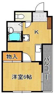 ディアライフ中央の間取り画像