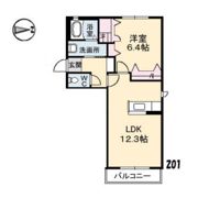 シェソワSATSUNO D棟の間取り画像