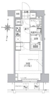 ハーモニーレジデンス両国ウォーターフロントの間取り画像