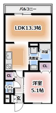 アムール清瀧の間取り画像