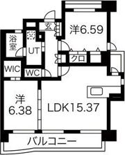 パラシオン西新の間取り画像