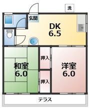ヴィラ霞の間取り画像
