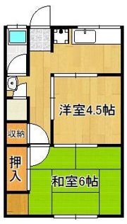 高砂ハイツの間取り画像