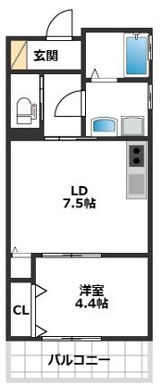 Asosion甲南山手の間取り画像