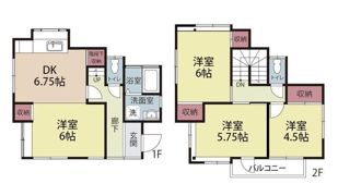 南浦賀貸戸建住宅の間取り画像