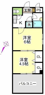 ウェルネス中央の間取り画像