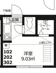 アヴァンティ高田馬場の間取り画像