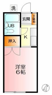 霞台ハイツの間取り画像