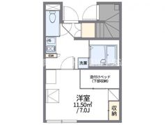 レオパレスメルピーチSUZUの間取り画像