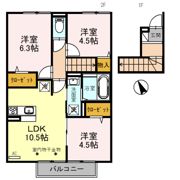 プレミアムリコス 弐号館の間取り画像