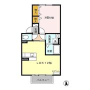 クレール天神 Aの間取り画像