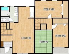 タウンハウス御領D棟の間取り画像