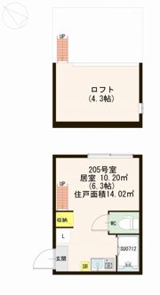 ハートコート東白楽の間取り画像