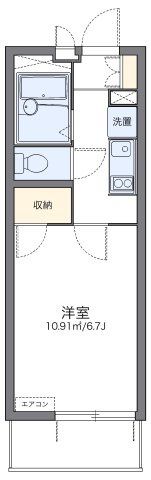 レオパレスフジニューコートの間取り画像