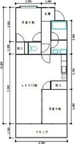 ハイライズナリタの間取り画像