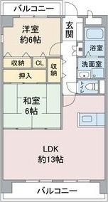 グランデージ竹越の間取り画像