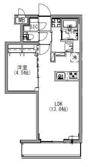 S－RESIDENCE北戸田の間取り画像