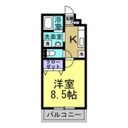 アンプルール リーブル すみれⅠの間取り画像