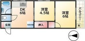 昭栄コーポラスの間取り画像
