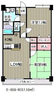 アウラ10（E－058）の間取り画像