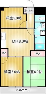 森ハイツの間取り画像