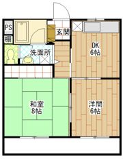 中央ハイツの間取り画像