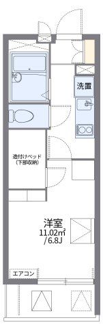 レオパレスフラワーヒル熊本の間取り画像