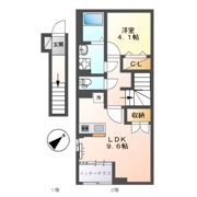 多摩区長尾新築アパート（仮の間取り画像