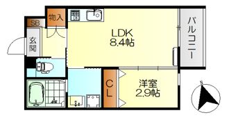 レジデンシャル広の間取り画像