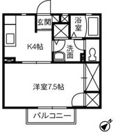リビエール倉敷Cの間取り画像