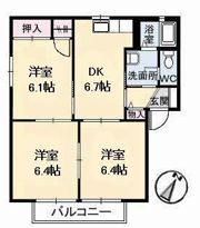 パレスRの間取り画像