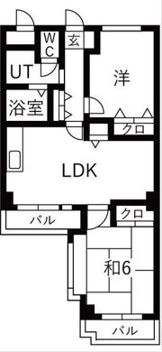 シュロス五月山Ⅰの間取り画像