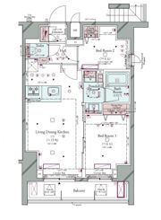 コンシェリア町屋の間取り画像