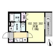 ベイルーム横須賀衣笠フロントの間取り画像