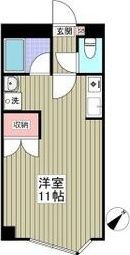 キュウブEX北代田の間取り画像