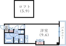Badge新長田の間取り画像
