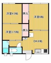朝日コーポA棟の間取り画像