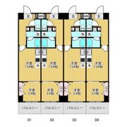 リブネスコート江坂Ⅱの間取り画像